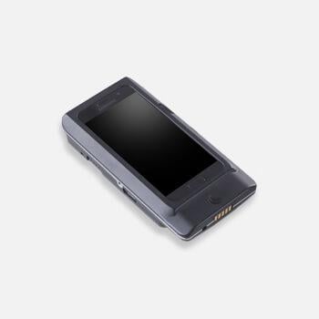 Mobile payment terminal connected to smartphone