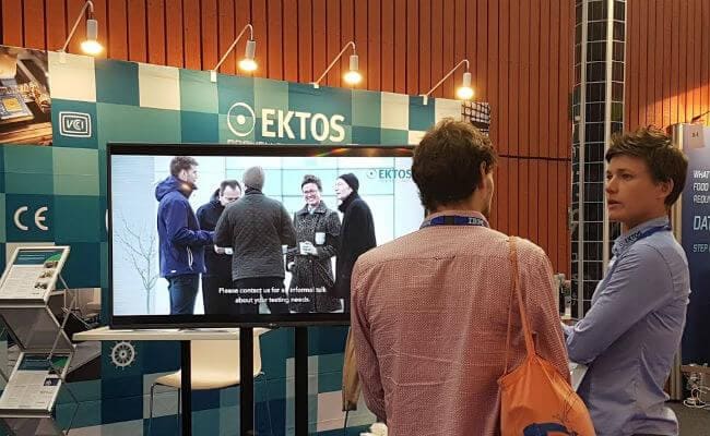 Ektos booth at High-Tech Summit