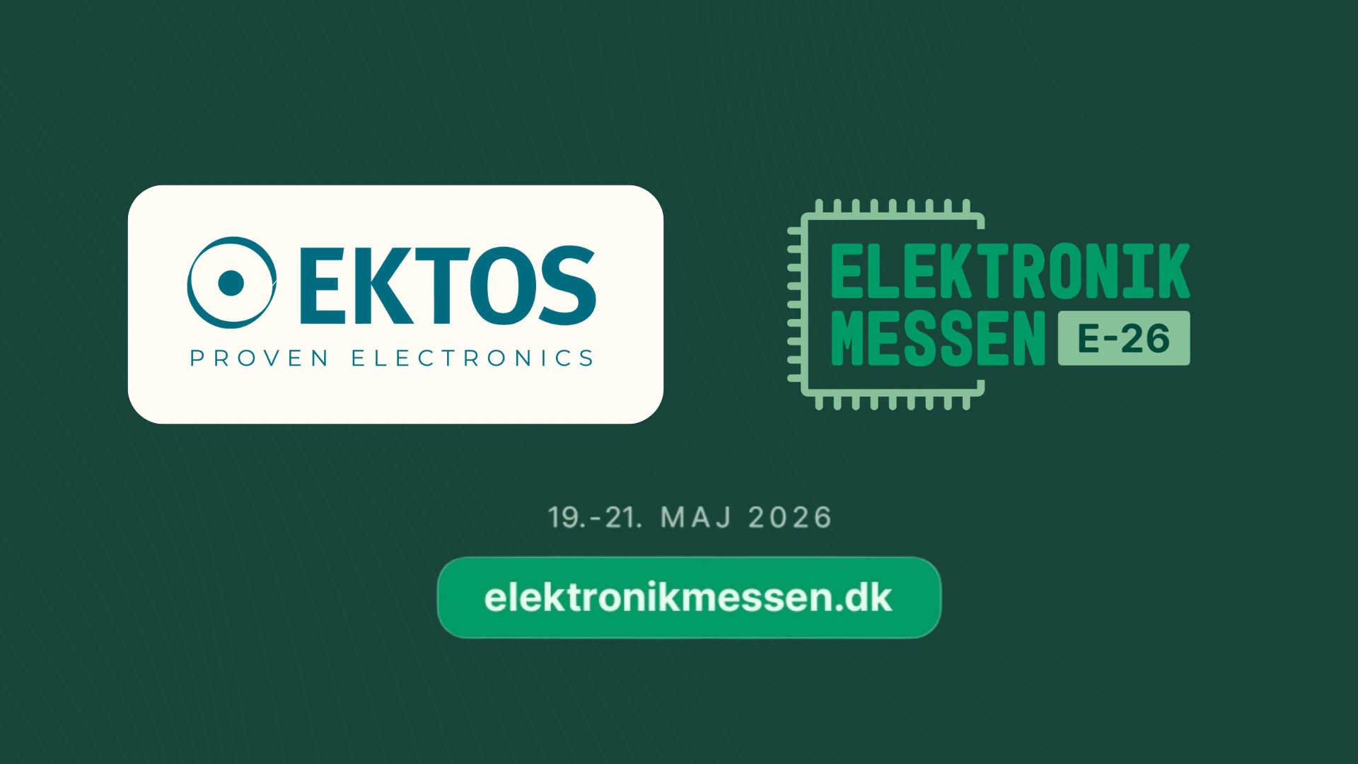 Meet Ektos at elektronikmessen
