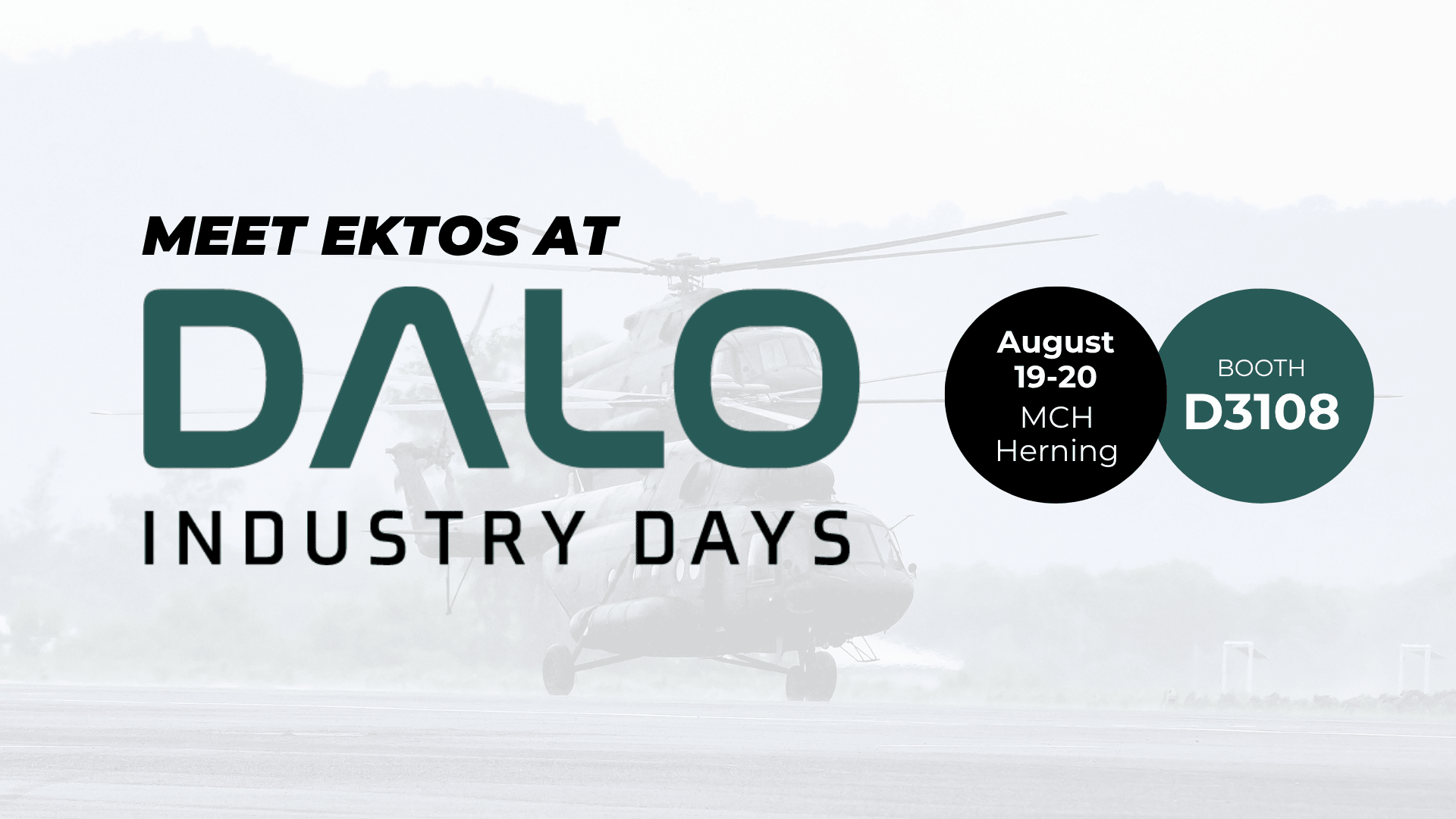 meet ektos at DALO industry days