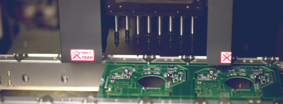 Pick and Place machine mounting SMD components