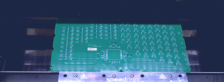 PCB inside the SpeedPrint SP710 machine